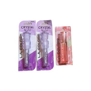 L.A Colors Crystal Roll On Scented Lip Gloss Bundle